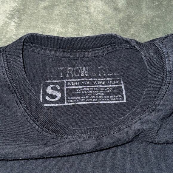 Travis Scott Astro World Tour Men's Size Small Black Long Sleeve - Picture 5 of 9